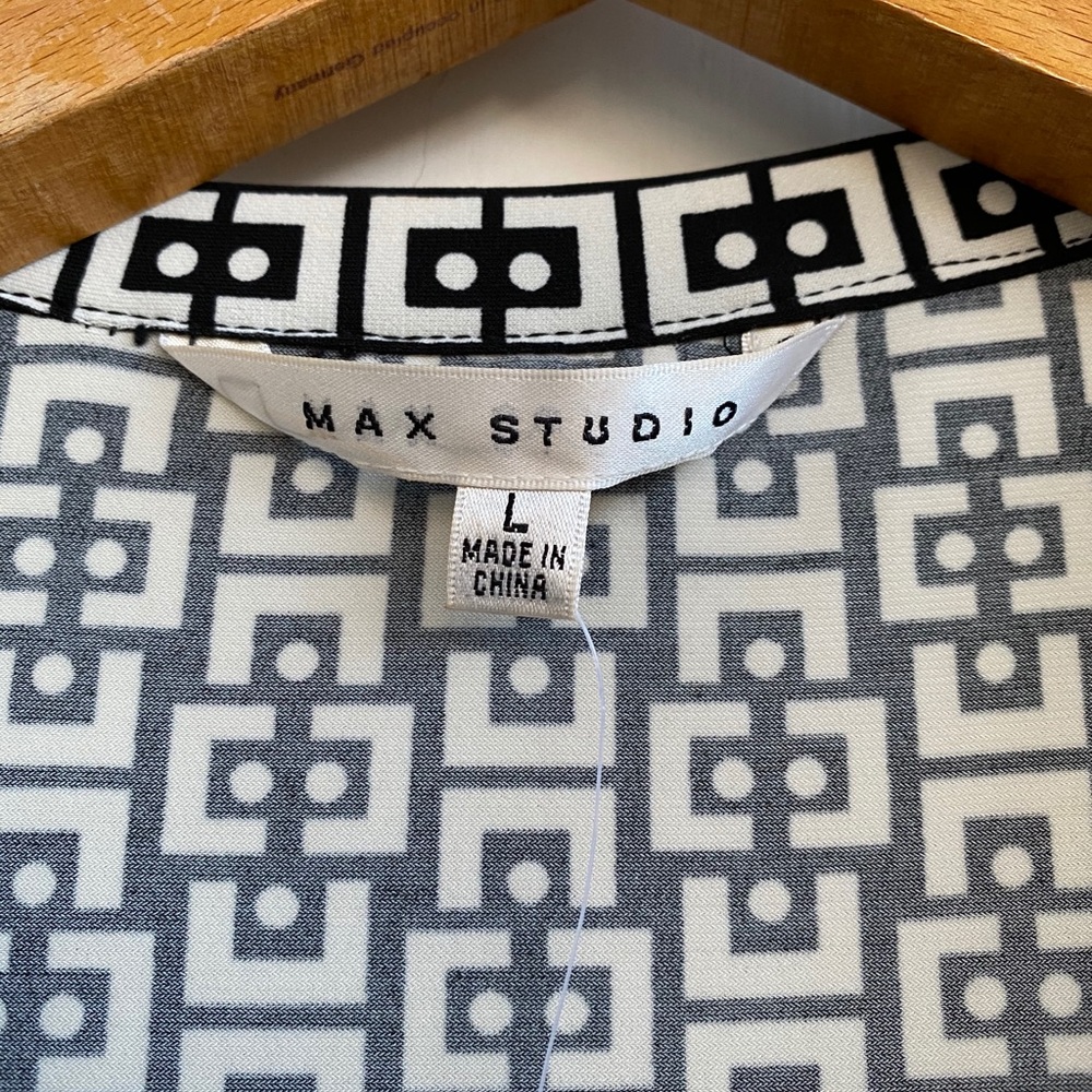 NWT Max Studio Wrap Dress L - Picture 3 of 7